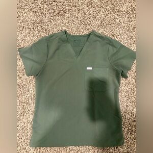 FIGS Scrubs - Women’s Catarina Scrub Top - Moss M